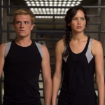 Reunited … Josh Hutcherson as Peeta Mellark and Jennifer Lawrence as Katniss Everdeen in The Hunger Games: Catching Fire in 2013. Photograph: Murray Close/AP