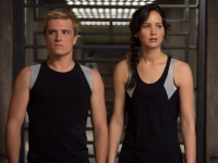 Reunited … Josh Hutcherson as Peeta Mellark and Jennifer Lawrence as Katniss Everdeen in The Hunger Games: Catching Fire in 2013. Photograph: Murray Close/AP