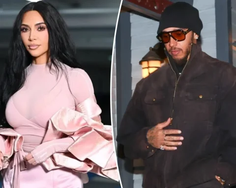 Kim Kardashian Lewis Hamilton Paris